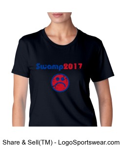 Swamp2017 Anvil Ladies Cotton T-shirt Design Zoom